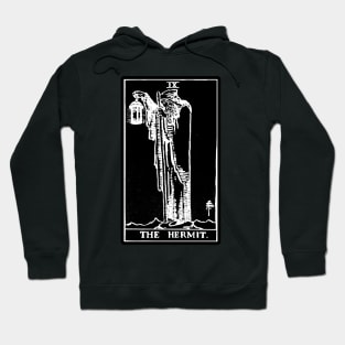 IX. The Hermit Tarot Card | Obsidian and Pearl Hoodie